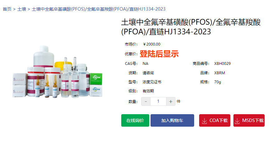 土壤中全氟辛基磺酸(PFOS)/全氟辛基羧酸(PFOA)/直链HJ1334-2023